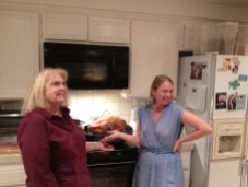 The Turkey with the cook and her lovely daughter. The cook looks a bit tired.